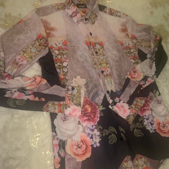 Asos Mens Floral shirt Size Small - Picture 2 of 2